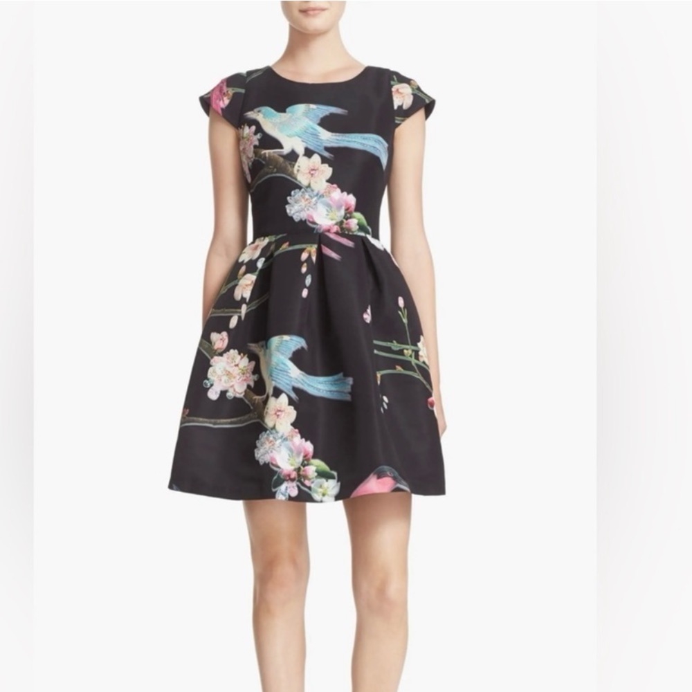Ted Baker London Zaldana Floral Dress Size 1/4US